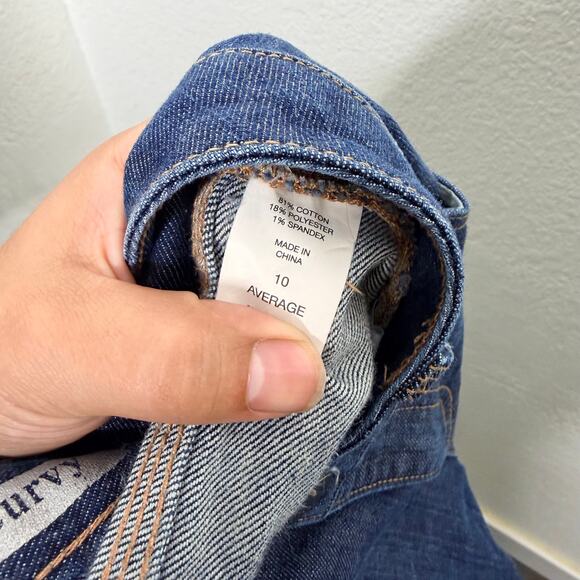 New York & Company Womens Jeans Size 10 Low Rise Bootcut Curvy Dark Wash Denim - Picture 4 of 13